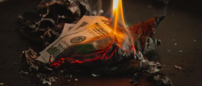 Burning money